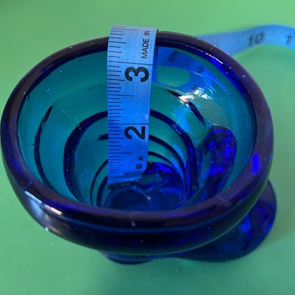 Beautiful blue cobalt glass boot - Picture 8 of 8